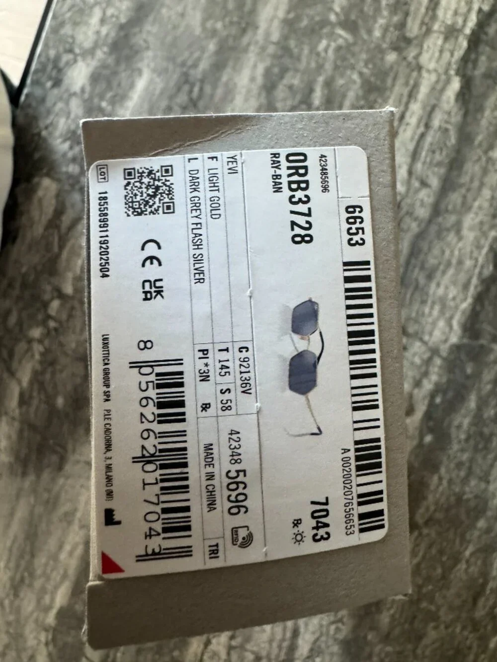 BRAND NEW Ray-Ban RB3728 Gold Sunglasses